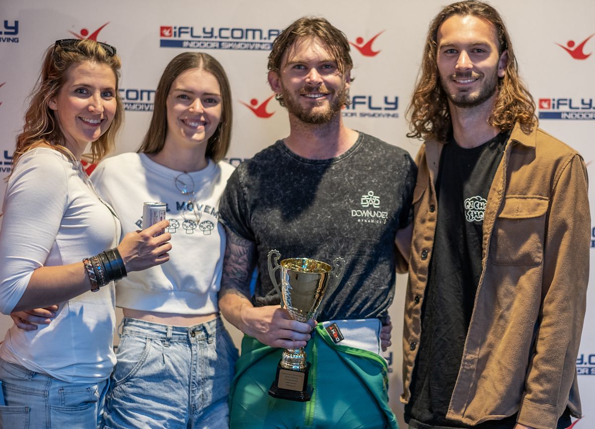 Competitors and coaches after a tunnel competition