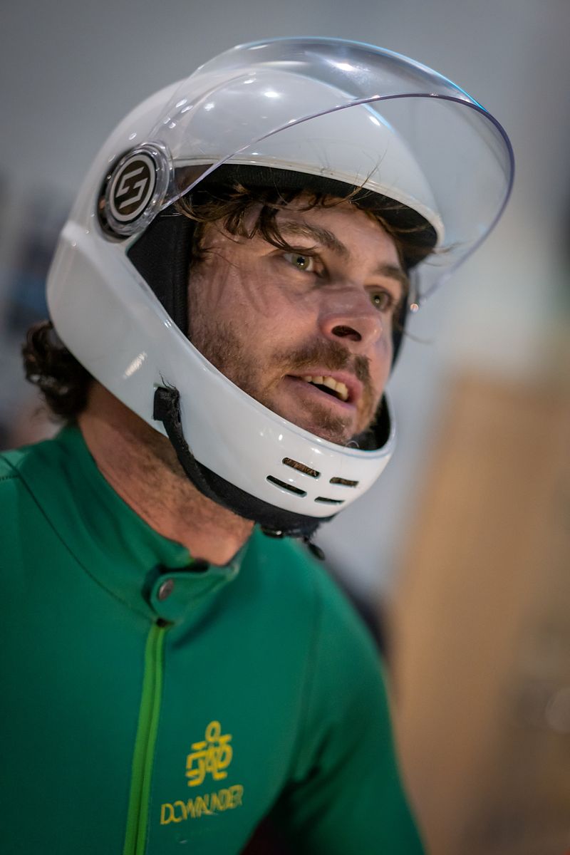 Mason in a Downunder Dynamics suit and helmet