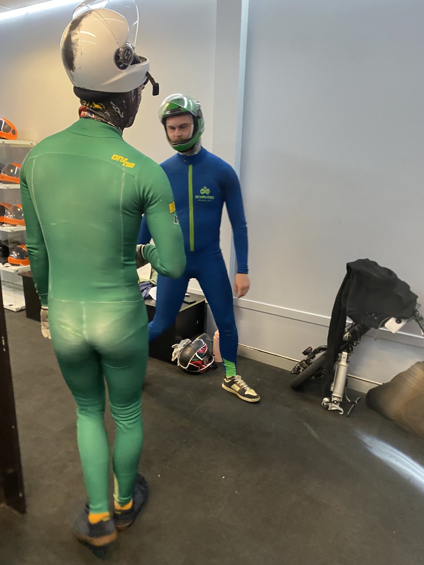 Harry and Mason getting ready to fly